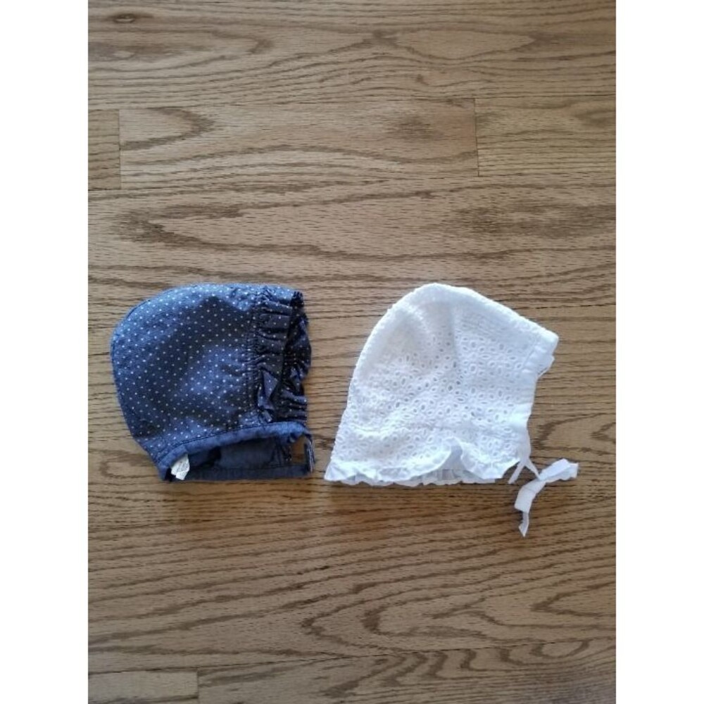 Bonnet Set of 2 Baby 100% Cotton